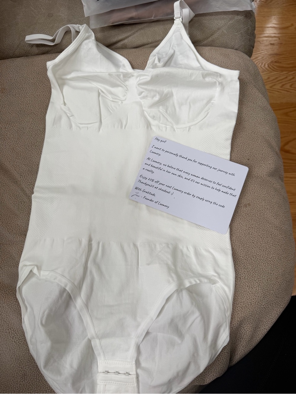 White Seamless Sculpting Bodysuit